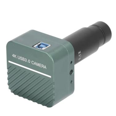 Imagem de Hilitand Câmera de Microscópio Eletrônico, Ocular Digital USB3.0 de 8MP HD 4K Com Lente 0,5X Adaptadores de 30 Mm 30,5 Mm para Microscopia Industrial Astronomia