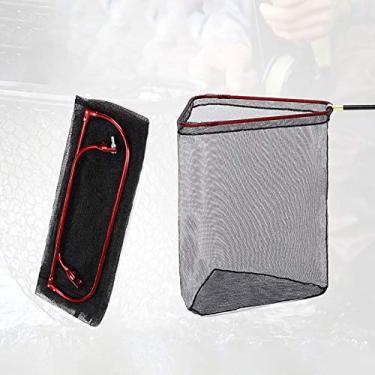 Imagem de Rede de Aterrissagem Pesca Plegável Leve Secagem Rápida Aro Liga Alumínio Substituível Ferramenta Prática para Transport