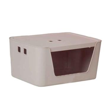 Imagem de Caixa Organizadora 13 Litros Com Tampa E Abertura Creme - Paramount Pl