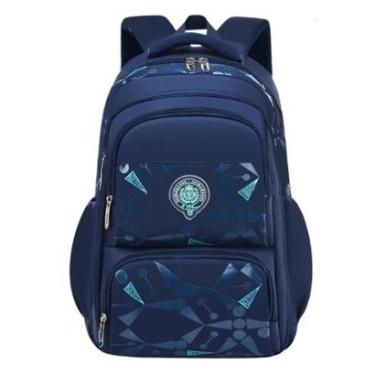 Imagem de Mochila Masculina Bolsa Escolar Meninos Grande Espaço Lápis Fichario Porta Notebook-Masculino