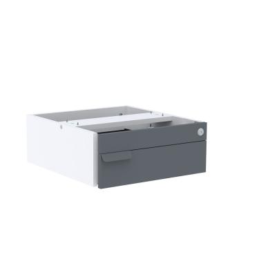 Imagem de Gaveteiro Aéreo 1 Gaveta Pe40 Branco-grafito