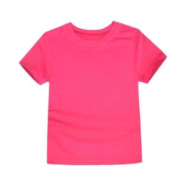 Imagem de Camisetas Clássicas De Algodão Brancas E Pretas Para Meninos E Meninas