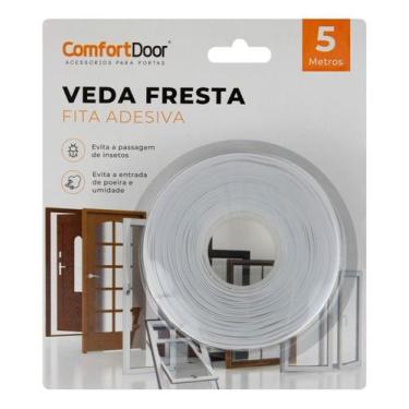 Imagem de Fita Vedação Veda Protetor Porta Janela Fresta Adesivo Cores - COMFORT