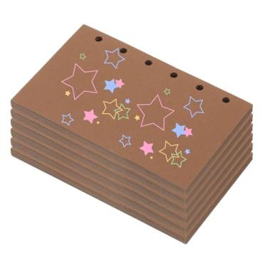 Imagem de PATIKIL Papel colorido de folhas soltas, 12,7 cm x 8,1 cm (A7), 300 folhas, 6 furos, 150 g/m², refil de fichário em branco, suprimentos de papel para escritório, anotações, planejador, diário, caderno