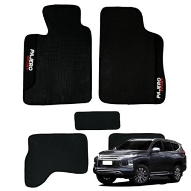 Imagem de Jogo de Tapete Pajero Sport 2010 2011 2012 2013 a 2018 Kit Automotivo Carpete para Carro 5 peças