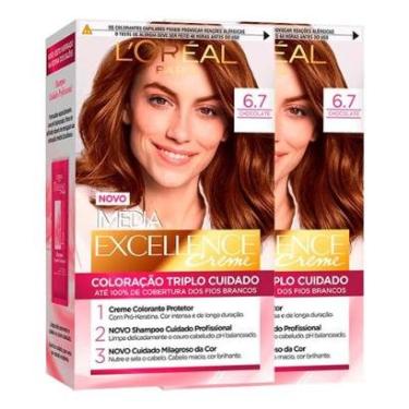 Imagem de L’Oréal Paris Coloração Imédia Excellence Kit - 6.7 Chocolate Kit-Unissex