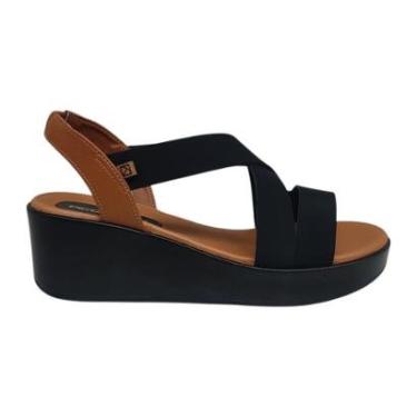 Imagem de Sandália Anabela Média Leve e Macia Calce Fácil Piccadilly 545064-Feminino