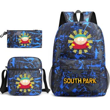 Imagem de Conjunto de mochilas escolares South Parks Erics Cartmans Nylon Kids
