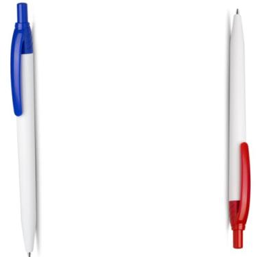 Imagem de Caneta Esferográfica Retrátil Executiva, Azul, Metal e Plástico, Escrita 0.7mm, Acabamento Fosco, Grip Metálico, Design Cilíndrico, para Escrita Geral (Azul e Vermelho 2)