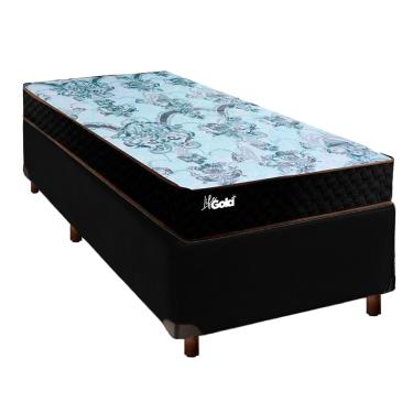 Imagem de Cama Box + Colchão Solteiro Molas Ensacadas Life Gold Paropas
