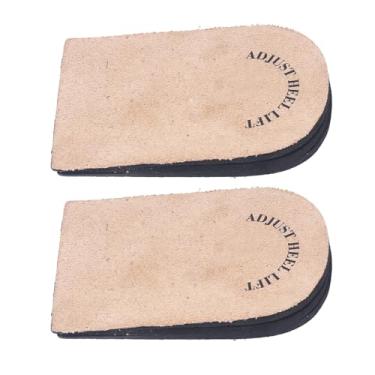 Imagem de ZJchao Palmilhas de Aumento de Premium 3 Camadas Ajustáveis ​​inserções de Salto para Homens Mulheres Botas Tênis Confortável Material Eva Unissex Marrom (Tamanho S)