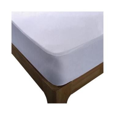 Imagem de Protetor De Colchão Impermeável Lavável E Suave Antiácaros Lençol Ajus