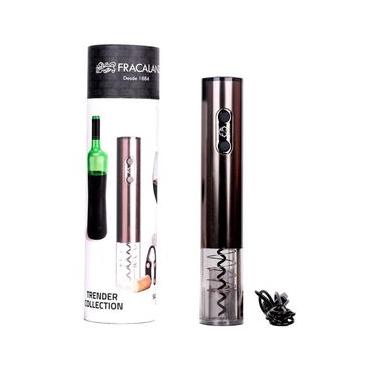 Imagem de Saca-Rolhas Elétrico Fracalanza Trender com USB e Corta Lacre - Preto