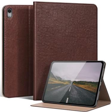 Imagem de XFYKJIN Capa para iPad Air 11/10,9 polegadas para M3/M2 (2025/2024) e 5/4ª geração | proteção de couro | suporte ajustável | vários ângulos de visão | despertar/hibernar automático | capa inteligente