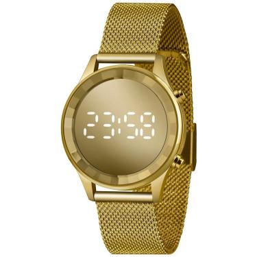 Imagem de Relógio Feminino Lince Digital LDG4648L CXKX Dourado-Feminino