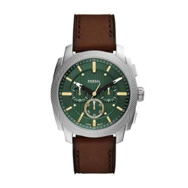 Imagem de Relógio Fossil Masculino Machine Prata - FS6100/0VN-Masculino