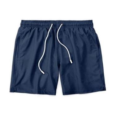 Imagem de Short Bermuda Masculino Tactel Liso Praia Academia Preto-Masculino