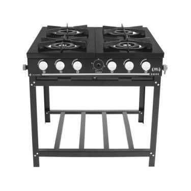 Imagem de Fogão a Gás Bravo Multicores 4 Bocas BR4B - Venâncio Preto - VENANCIO,