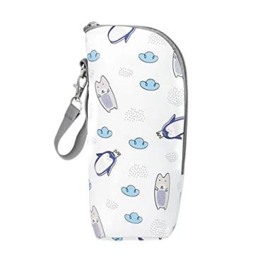 Imagem de Generic Bolsa Térmica para Viagem, Caneca de Alimentação, Bolsa para Amamentação, Bolsa Térmica para Garrafa de água para Bebidas, Cartoon White