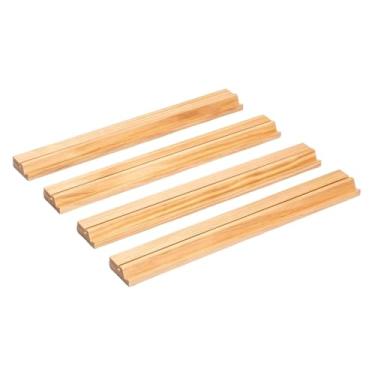 Imagem de JunZheHub Conjunto de 4 Peças de Mahjong, Suporte Portátil para Jogos de Mesa, Bandeja para Acessórios Ideal para Férias, Torneios, Entretenimento E Uso Domésti, Madeira