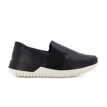 Imagem de Tênis Moda Feminino Slip On Usaflex Preto, Preto, 38