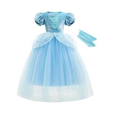 Imagem de Vestido De Festa De Princesa De Conto De Fadas Para Meninas Com Luvas,