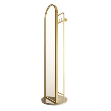 Imagem de KEG801302 Espelho grande giratório tridimensional para quarto, piso de corpo inteiro, decoração de vestir