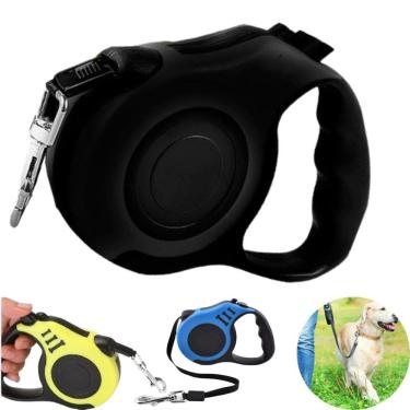 Imagem de Guia Retrátil Pet 5M Durável Segura Passeio