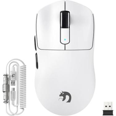 Imagem de Mouse Gamer com Fio Leve ATTACK SHARK X11, 22K DPI, Sensor Óptico PAW3311, Switch HUYU, 5 Botões Programáveis ​​para PC/Mac (Branco)