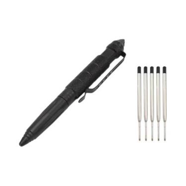 Imagem de Caneta Tática Multifuncional Portátil Quebra-vidros De Aço De Tungstên