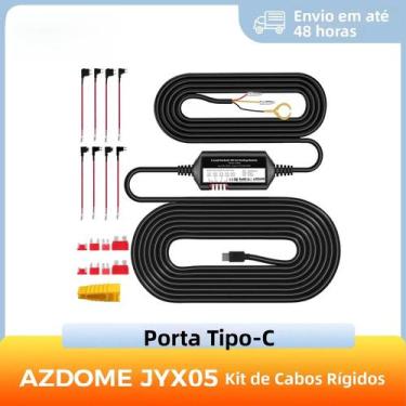 Imagem de Kit De Fiação Tipo-C Para DVR Automotivo Azdome M660 M550 Max M300S PG