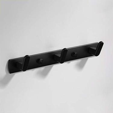 Imagem de Suporte de gancho para pendurar na parede material de alumínio para pendurar roupas bolsa rack pode ser usado atrás da porta guarda-roupa banheiro etc. (tamanho: 55 cm) (25 cm)