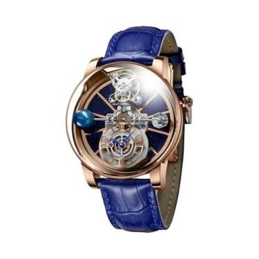 Imagem de Relógio Masculino À Prova d'Água Em Couro Design PINDU Série Celestial