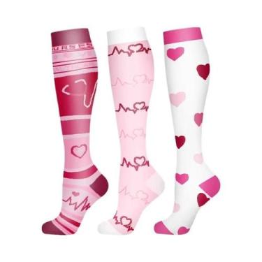 Imagem de Meias De Compressão Masculinas 3/6 Pares Para Esportes Ao Ar Livre, Ci