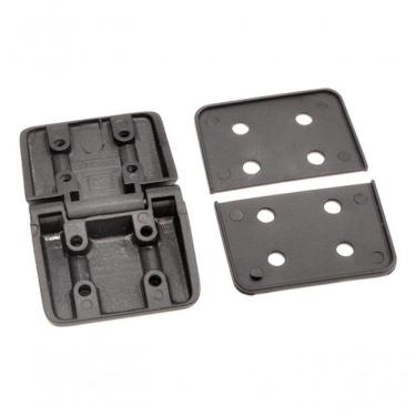 Imagem de Dobradiça Dupla Externa Uso Geral Metal Cor Preta