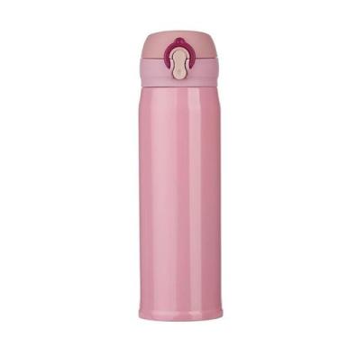 Imagem de Garrafa Isotérmica 400ml Aço Inox Trava Vacuum Cup - Interponte, Rosa