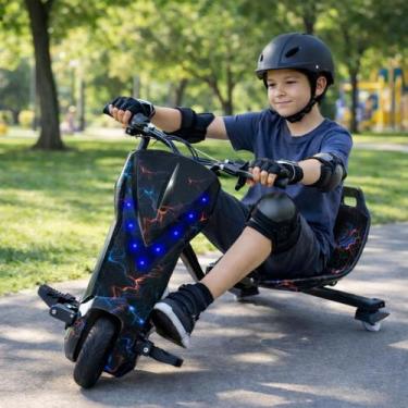 Imagem de Triciclo Elétrico de Deriva Infantil 3 Rodas - Drift 250W 50 Kg - 80 K