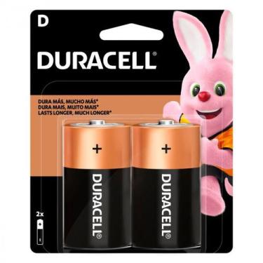 Imagem de Pilha Alcalina D com 2 Unidades - Duracell