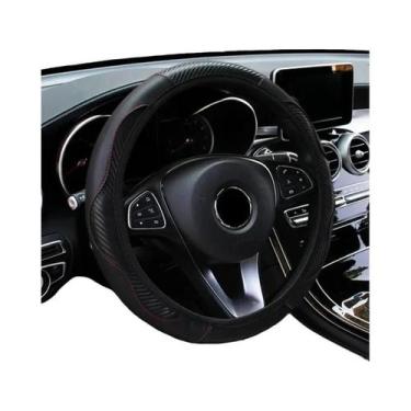 Imagem de Capa De Volante De Carro Em Couro PU Antiderrapante E Respirável Em Fi