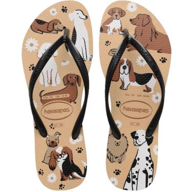 Imagem de Chinelo Casual Feminino Dedo Borracha Havaianas Slim Pets