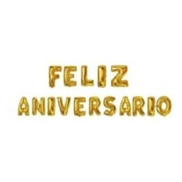 Imagem de Balão Metalizado Dourado Happy Birthday Feliz Aniversário - Minha Torr