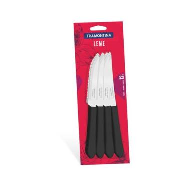 Imagem de Conjunto de Facas para Churrasco Tramontina Leme Preto 12 Peças