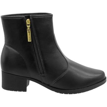Imagem de Bota Cano Curto Casual Moleca Napa Genebra Zíper Lateral Feminina