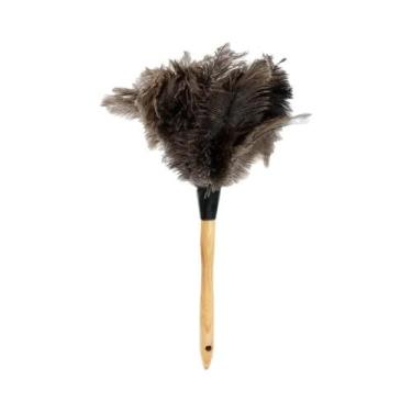 Imagem de Espanador De Penas De Avestruz Com Cabo De Madeira, Escova De Limpeza 