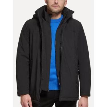 Imagem de Jaqueta Calvin Klein Hooded Clássica Preta-Masculino