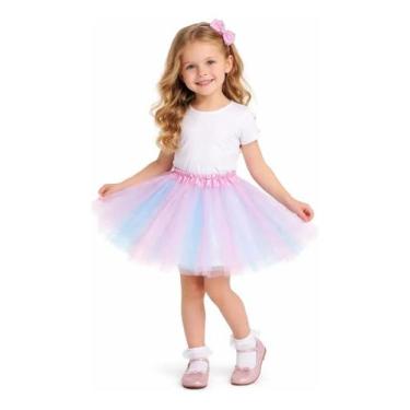 Imagem de Saia Feminina Colorida Tule Carnaval Papilloo