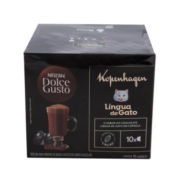 Imagem de NESCAFÉ DOLCE GUSTO Chococcino Lingua de Gato Kopenhagen - 10 CÁPSULAS