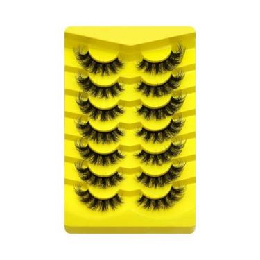 Imagem de Cílios Postiços Cat Eye Fluffy 5/7 Pares Dramáticos E Volumosos 5D De 