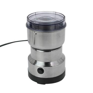 Imagem de Moedor Triturador De Cafe Sementes Eletrico Aço Inox Mini 200w 110V