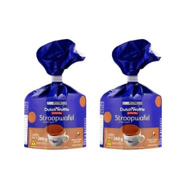 Imagem de Pack Stroopwafel Tipo Holandês Dutch Waffle 2x260g  Biscoito Carameliz